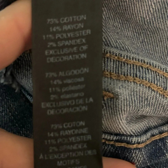 White House Black Market Jeans The Slim Crop Size 2 Embroidered Floral, Cuffed - Picture 8 of 10